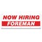 Signmission Now Hiring Foreman Banner Apply Inside Accepting Application Single Sided B-120-30249 - alternate 1